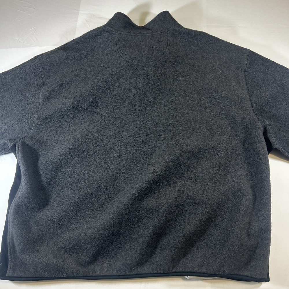 IZOD Sweatshirt Mens 3XL Gray 1/4 Zip Mock Neck Fleece Pullover PerformX Logo - Picture 5 of 5